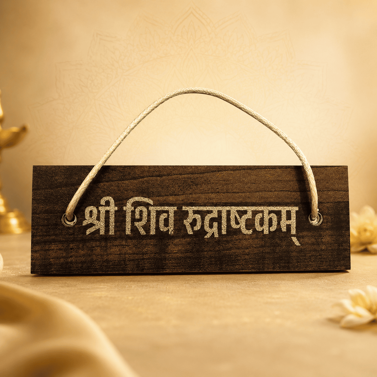 Shri Shiv Rudrashtakam Wooden Cover Book